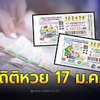 หวยออกวันที่ 17 มกราคม